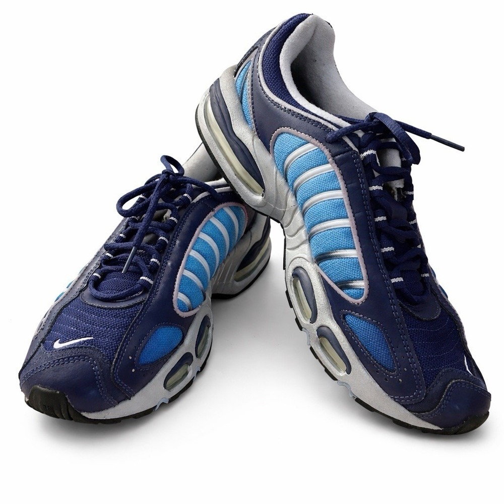 Nike Air Max Tailwind IV AQ2567-401 Men's Blue Navy‎ Silver Running Shoes 8.5